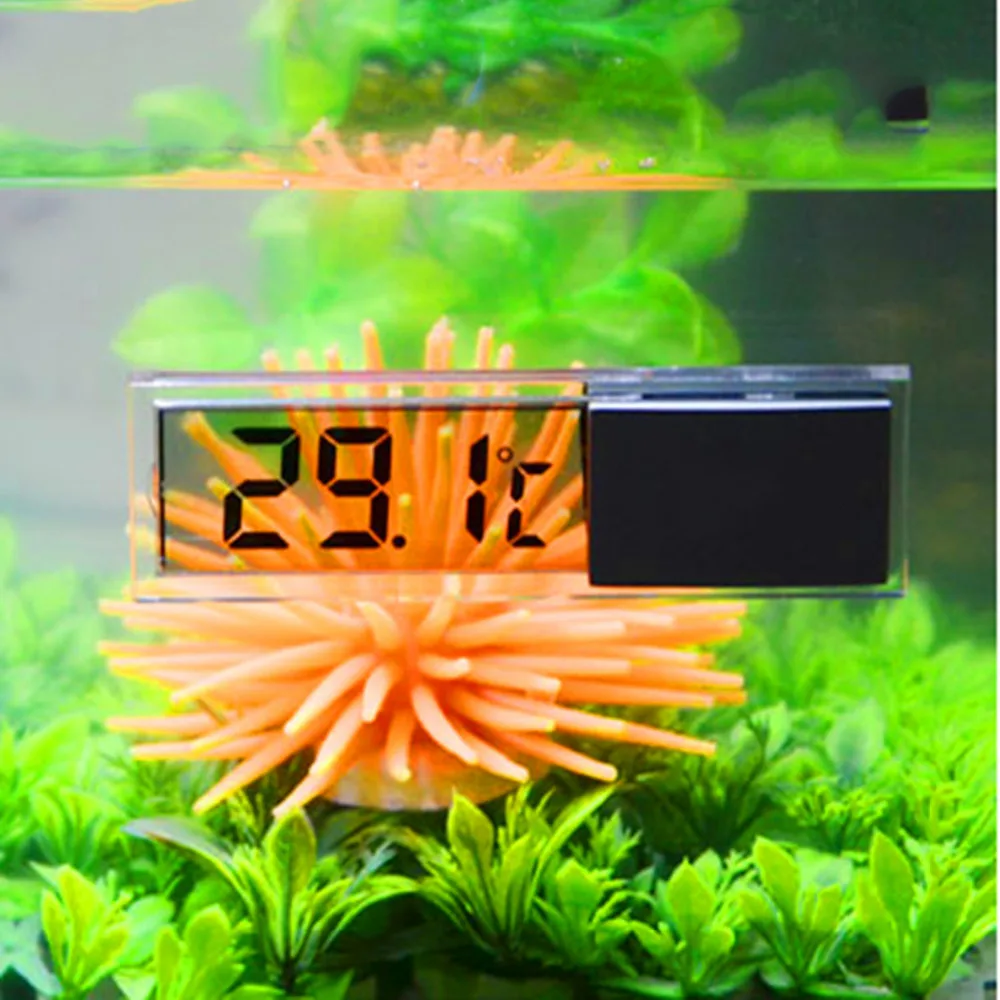 LCD 3D Digital Electronic Temperature Measurement Fish Tank Temp Meter Multi-Functional Aquarium Thermometer Dropshippings | Дом и сад