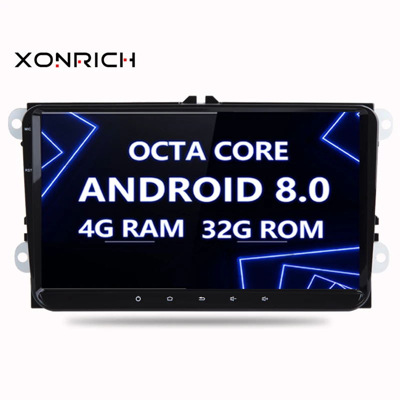 

9" Android 8.0 Car GPS for VW Volkswagen Skoda Octavia Fabia Rapid Yeti Superb Seat golf polo BT RDS dvd player