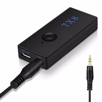 

3.5MM Stereo Audio Port CAR Bluetooth Wireless Audio Receiver Portable Transmitter 2 in 1 Adapter for Tablet TV PC iPod MP3