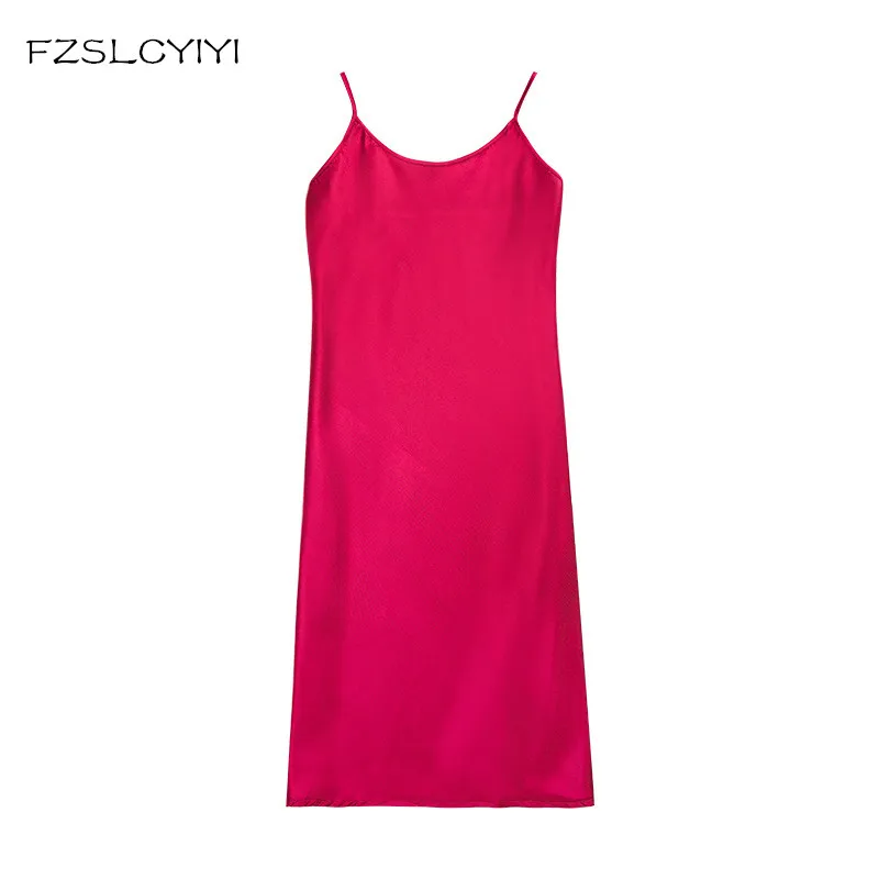 

FZSLCYIYI New Arrival Nightwear For Lady Spring And Summer Long Style Sexy Sling Nightgown Home Clothes Multi Colors Night Dress
