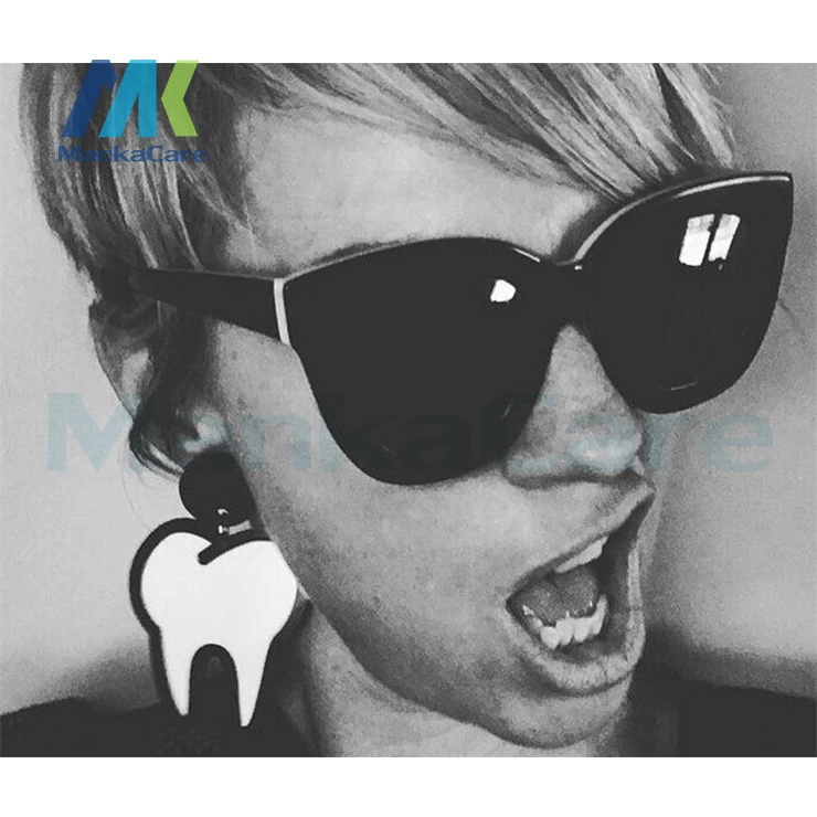 

Dental gift Exaggerated big funny new tooth drop Earring Fashion Wome's Pendientes Pendant charm Dangle Nurse gift for clinic