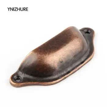 

YINZHURE 10pcs 33*98mm Retro metal kitchen drawer door handle furniture knob knob hardware cabinet antique bronze shell handle