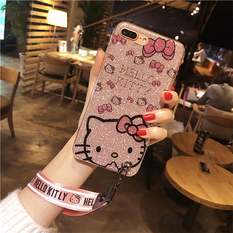 Милый мультяшный чехол для телефона hello kitty для iPhone XS Max XR, жесткий чехол для iPhone 11 Pro Max для iPhone 8 Plus 7 6 6 S Plus KT, пленка