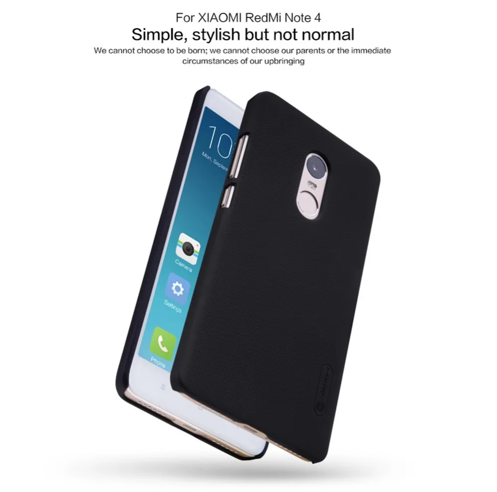 

For Xiaomi Redmi Note 4 Case Nillkin Super Frosted Shield Case Back Cover For Redmi Note 4X matte Plastic Hard Back Cover Case