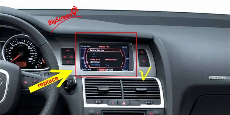 Clearance 7 Inch Android Quad Core Car DVD Player GPS Navi For Audi A6L 2007-2011 For AUDI Q7 2006-2015 Multimedia ISP Screen 2GB Stereo 2