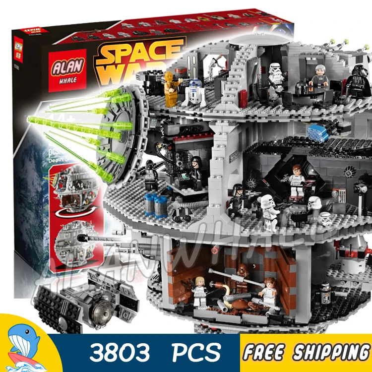 

3803pcs Space wars Death Star DIY 05035 Model Building Blocks Sets Gifts Bricks Great Scale Teenagers Toys Compatible with Lego
