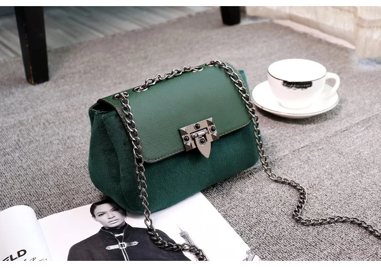 NIGEDU Women Crossbody Bags small Soft velvet flap messenger bags Mini little Shoulder bag female Chain Handbags bolsas feminina (14)