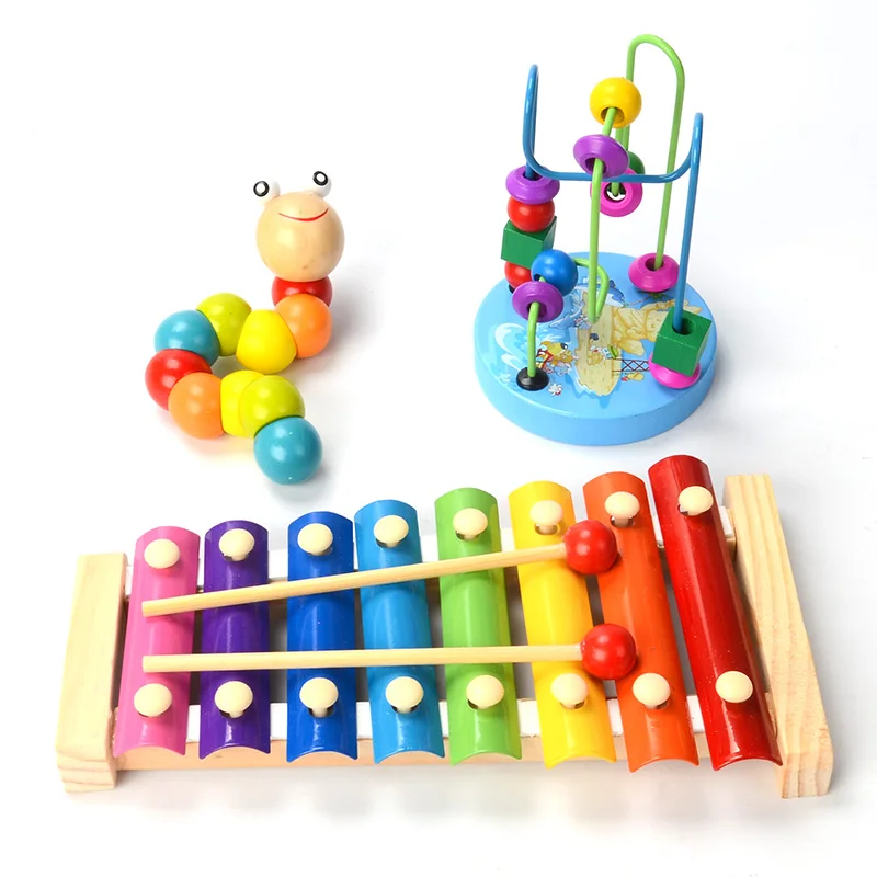 

Baby Wooden Toys Children's Wooden Hand Knocking On The Piano Puzzle Baby Child Early Education Boy Female Toy Small Xylophone