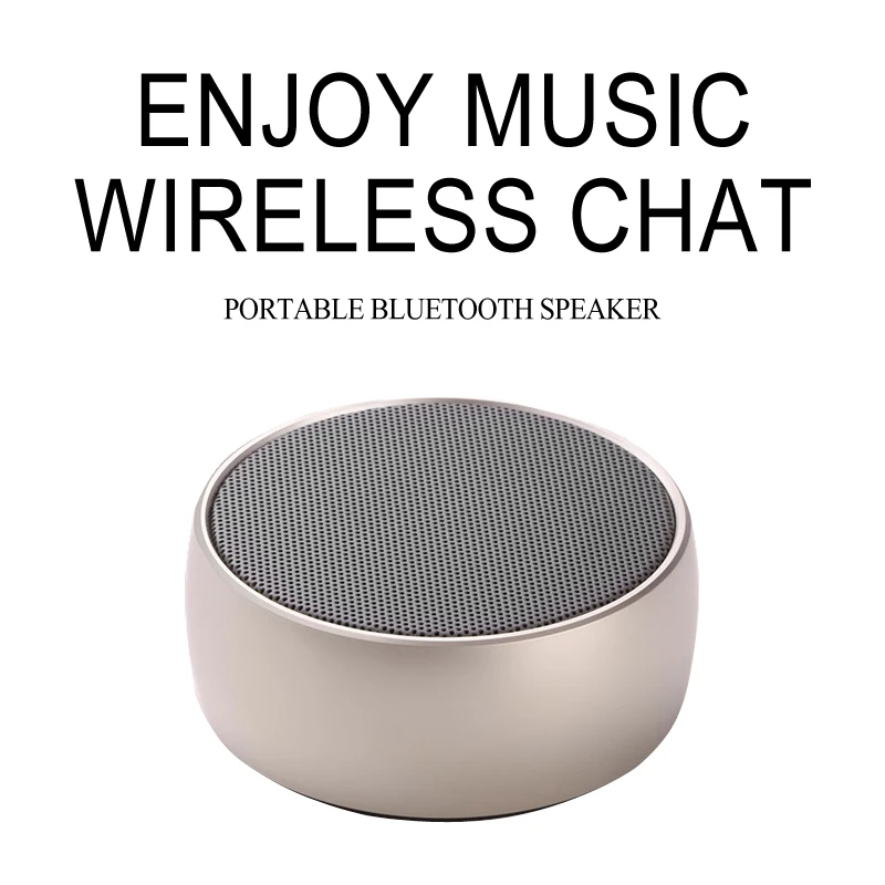 NoEnName_Null Mini Wireless Speaker Bluetooth Crack Subwoofer Stereo Metal Audio Player | Электроника