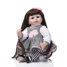 22in 55cm High Quality Silicone Reborn Babies Lifelike Reborn Newborn Babies Mini Doll Brinquedos On Sale