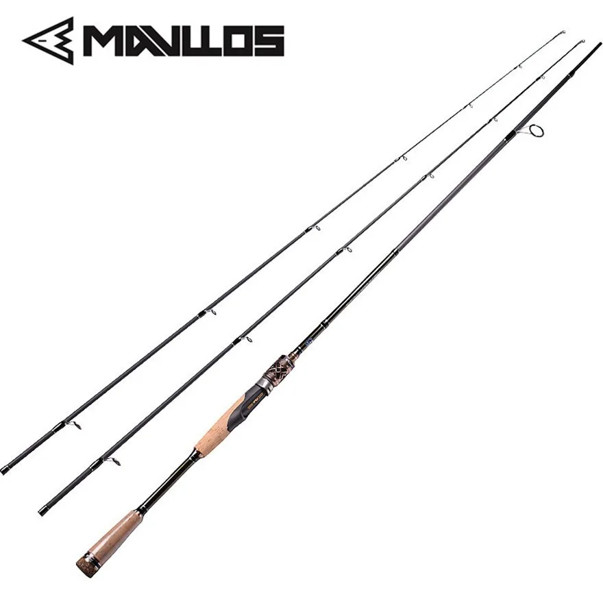 Mavllos 2 Tip Carbon Fishing Rod Lure Weight 8-25g Whole Set FUJI Guide Ring Seat Ultralight Saltwater Spinning Casting | Спорт и