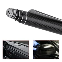 CITALL 127 x 30cm DIY Carbon Fiber Car Auto Black 3D Wrap Sticker Film Decal Roll Accessories Decor For Mercedes Mazda Honda Kia
