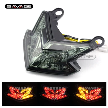 

For KAWASAKI NINJA ZX6R / Z800 2013-2016 Motorcycle Integrated LED Tail Light Turn signal Blinker Lamp Smoke