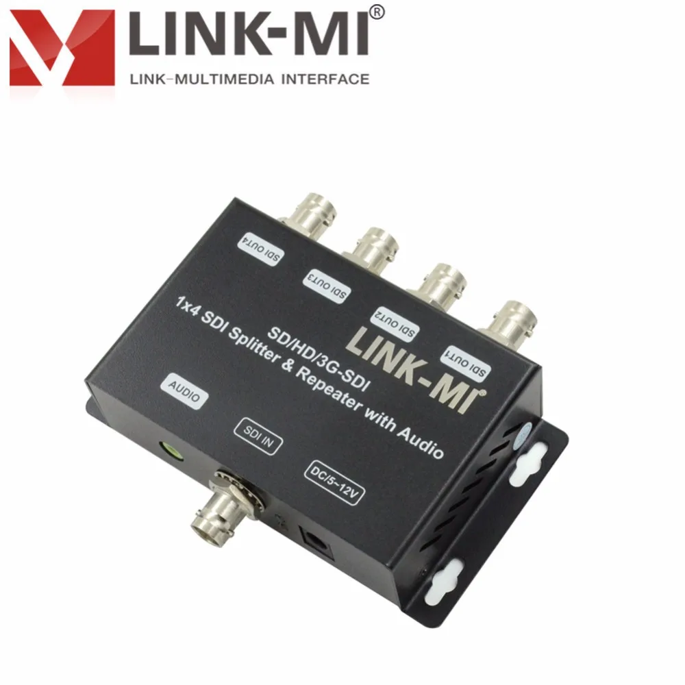 LINK MI LM SDI 104 SD/HD/3G 1 4 распределительный усилитель 120 м сигнал повторителя 200 с аудио