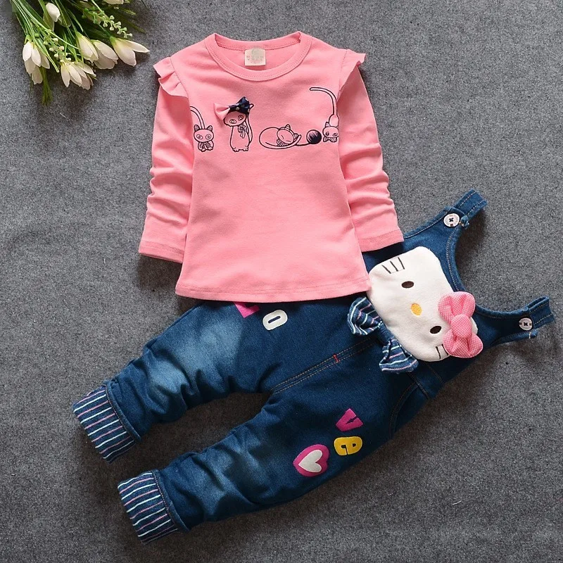 Retail 2016 New Fashion Brand Children Clothing Girl Clothing Sets Baby