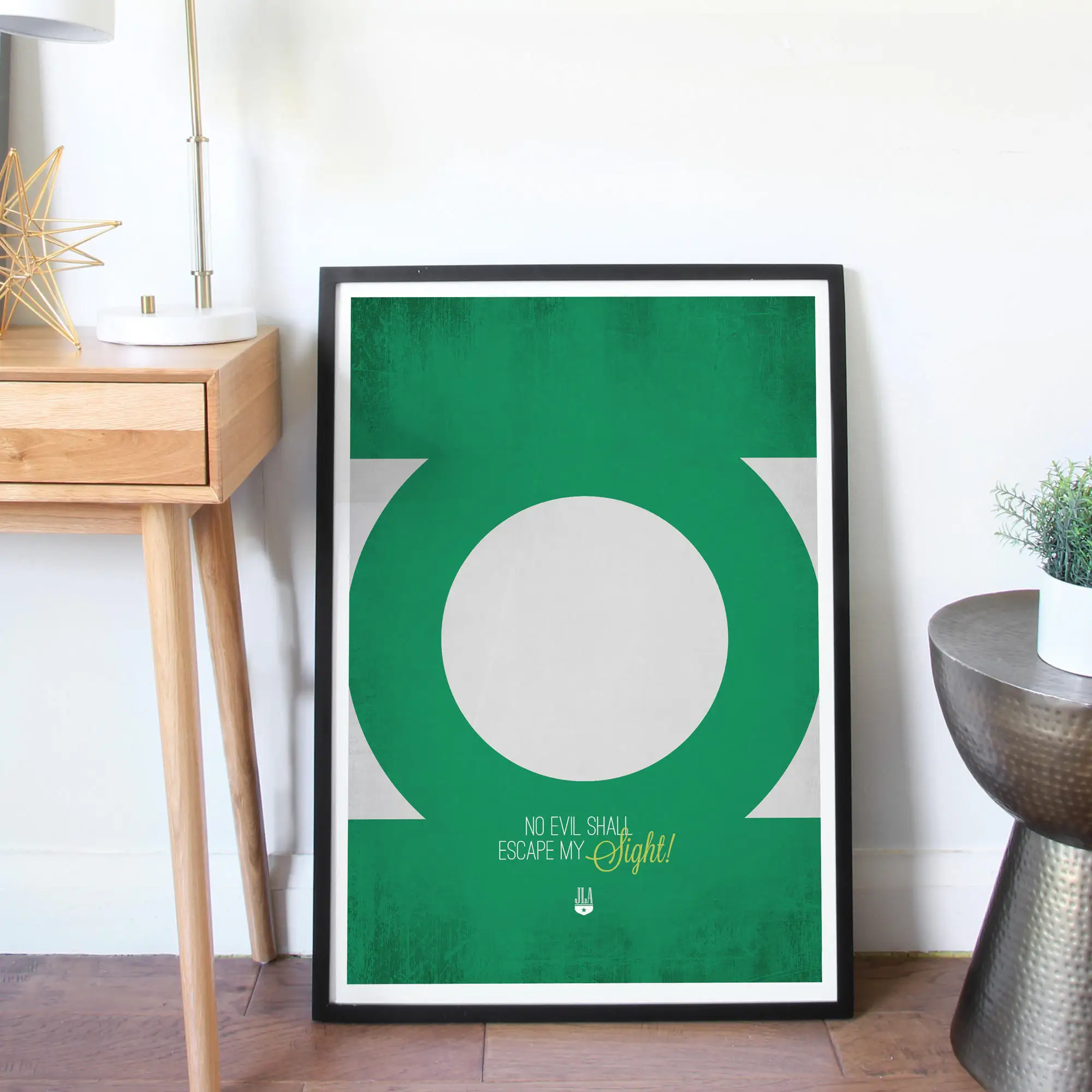 

Green Lantern - Justice League of America Minimalist print Wall Poster Hot Canvas Print