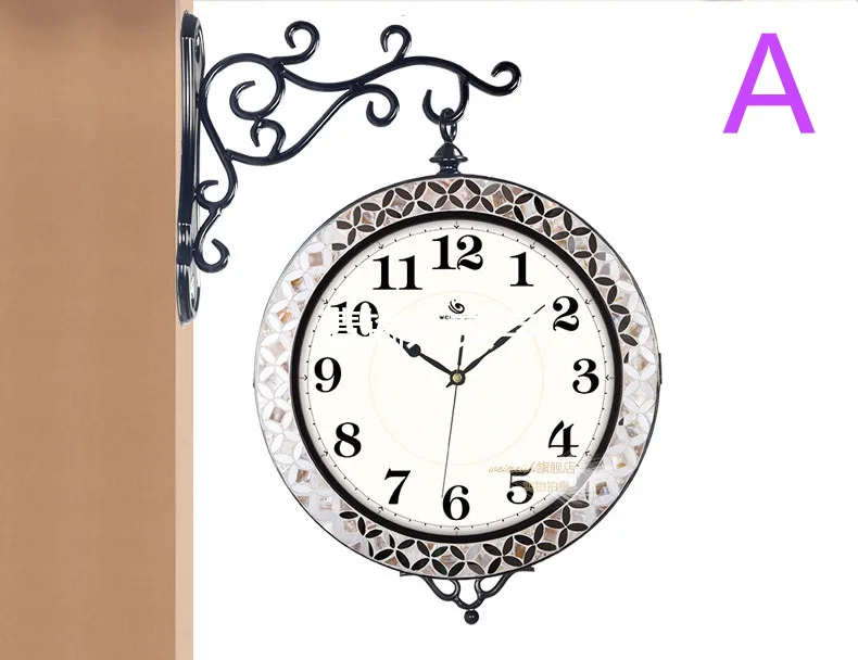 

The sitting room is double wall clock, creative large wall clock, European contracted mute quartz clock