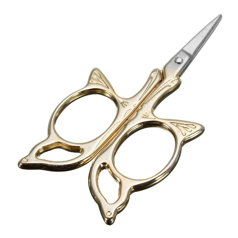 

Butterfly cross stitch Retro Vintage Antique Fine Sewing Tailor cut trim shear needlework scissor handicraft DIY Fabric