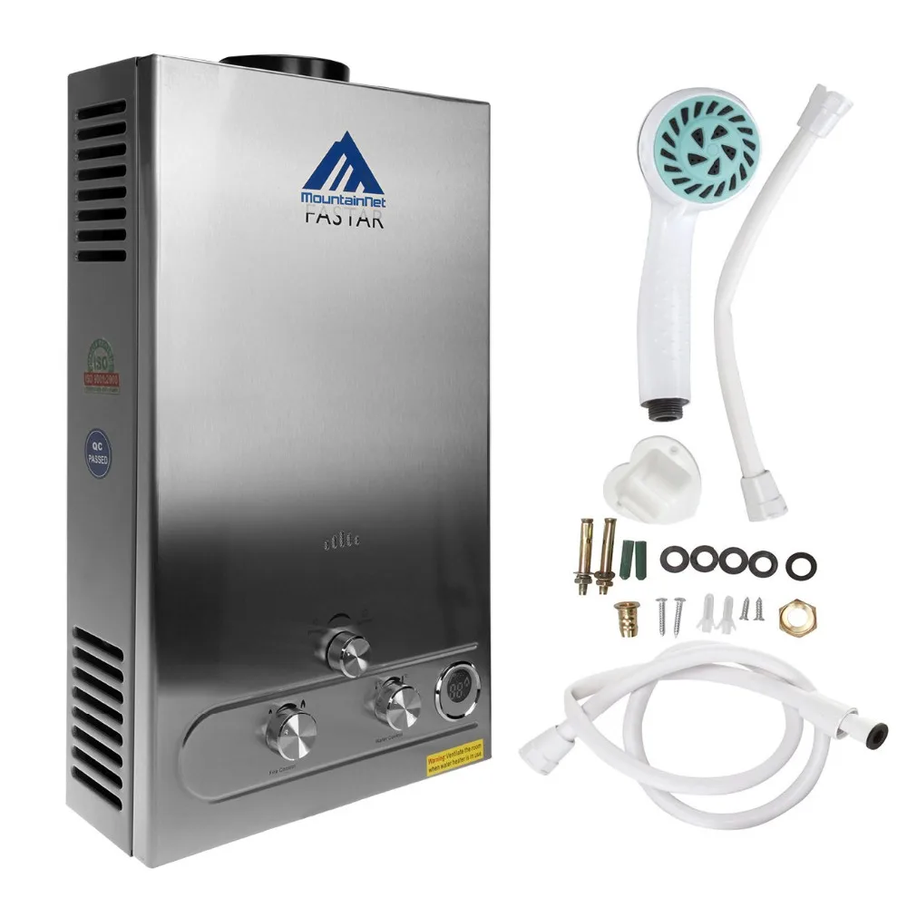 (Ship from US) 12 Liter Hot Water Heater Shower With LCD Display