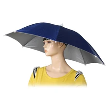 2" Диаметр эластичная лента Рыбалка головной убор зонтик шляпа темно-синий