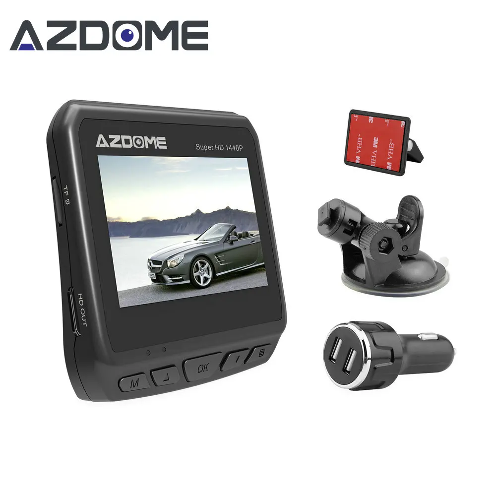 Azdome DAB211 Ambarella A12 2560x1440P Super HD Car DVR Dashboard font b Camera b font Video