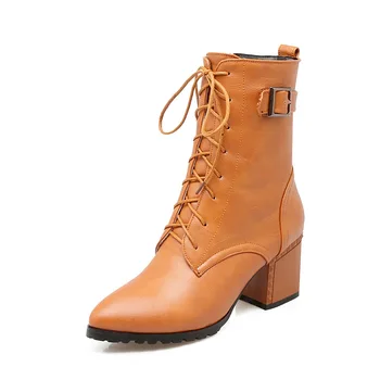 

Female fashion joker 2018 winter high with thick with size size 32-49 barrel knight boots in 181115
