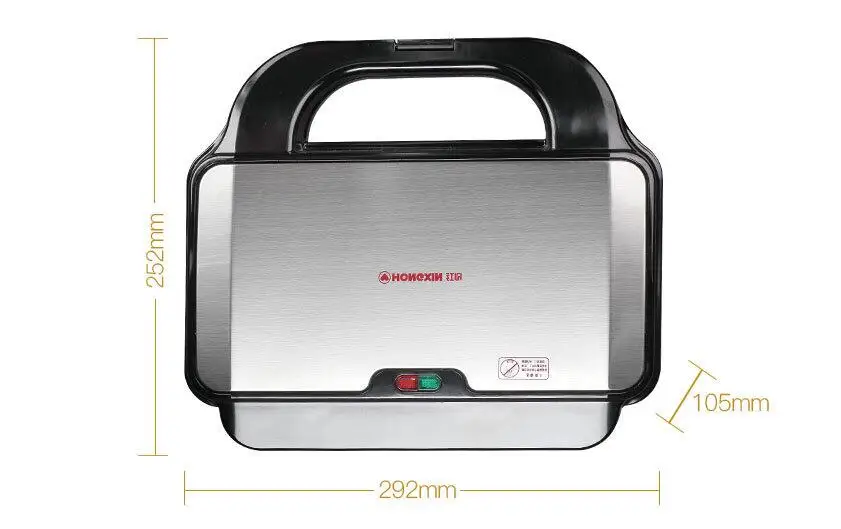 Máquina eléctrica doméstica para hacer waffles, sandwichera, máquina de sándwich ajustable con temperatura, 220 V, SW-93 de herramientas para electrodomésticos de cocina - 4