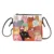 Women's Leather Crossbody Bags with Cute Cat Print