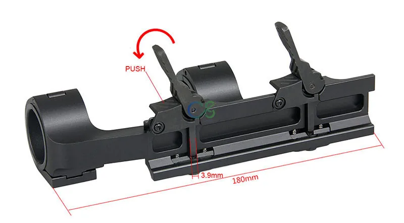 Escopo para Caça ao ar Escopo com 1x 2 tipo de Montagem Canis Latrans Rifle Dot Livre Gs1-0345 2.5-10x26 Red 21 Cheap Lunetas Riflescopes
