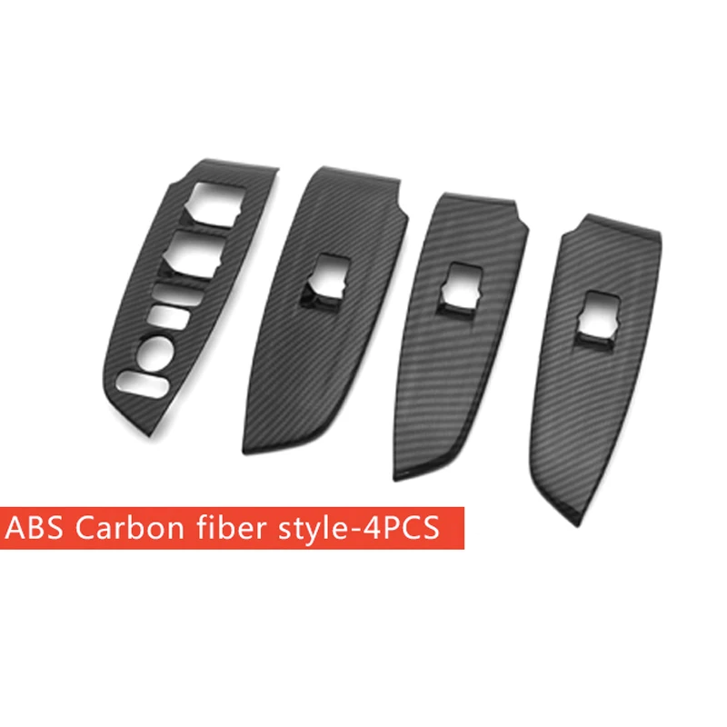 ABS Carbon Fiber Style Window Lift Switch Button Panel For HONDA ACCORD 2018 ABS Carbon Fiber Style Window Lift Switch Button Panel For HONDA ACCORD 2018