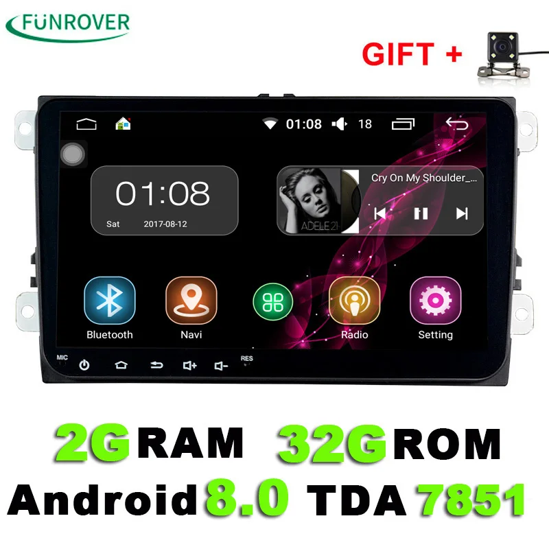 9 inch Android 8 0 font b Car b font DVD Player for vw passat b5