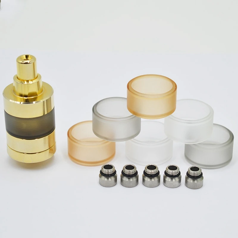 

2019 For Kayfun Lite 22mm Extension Adaptor With 4ml Acrylic PEI Tube Glass Cap Kit For Kayfun Atomizer