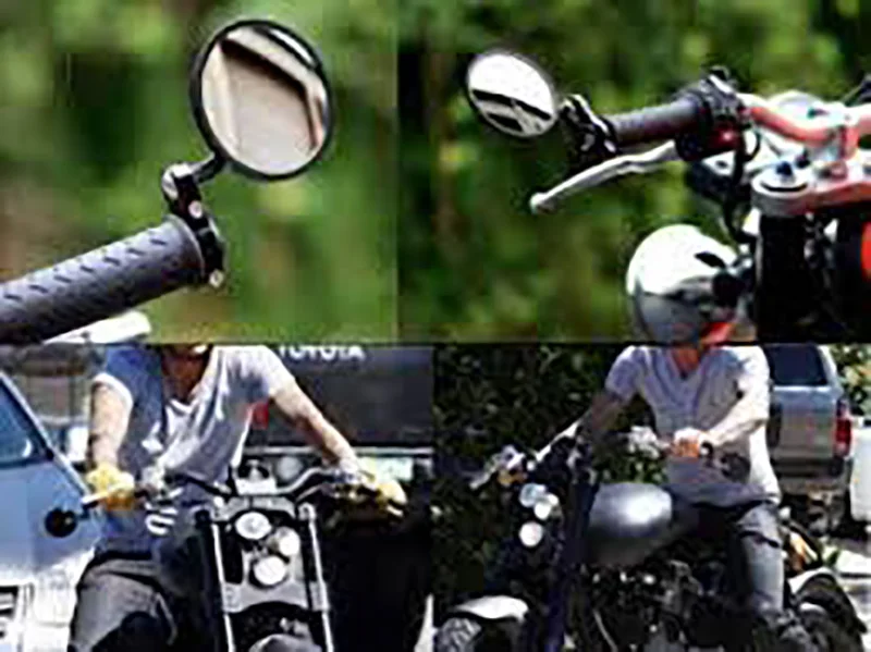 Мото rcycle круглые зеркала для заднего вида Бар Конец для Honda moto msx vtx 1300 cbr 600rr cb 500 1100 dax crf transalp forza 125