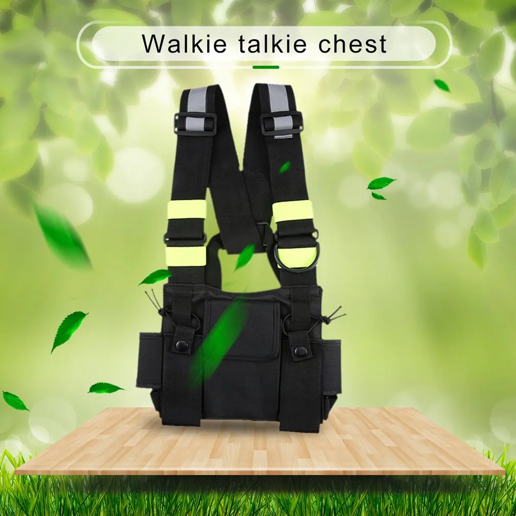 

2019 NEW design Nylon Two way radio pouch Chest Pack walkie talkie bag Holder Carrying Case for kenwood for Baofeng UV-5R 5RA
