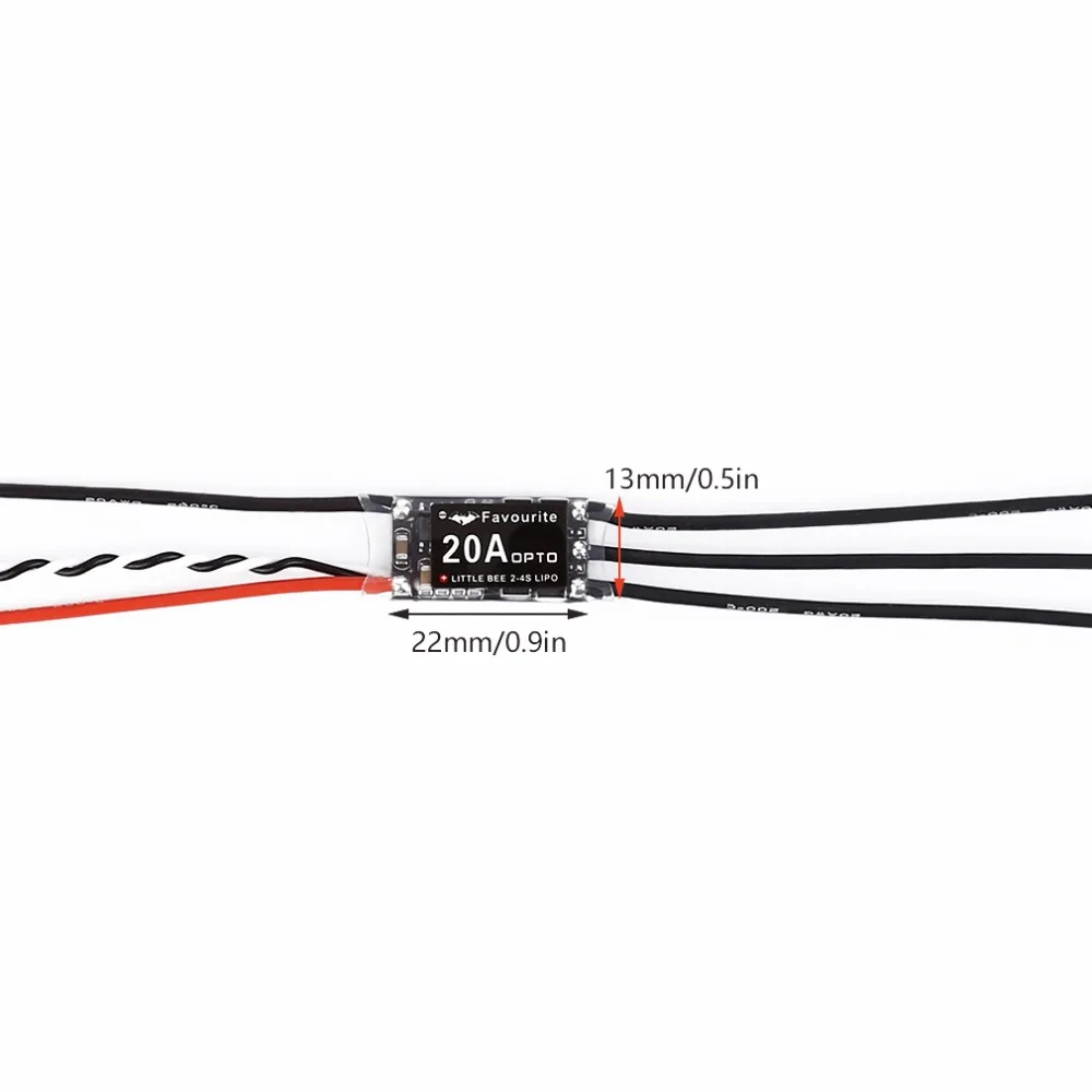 Fast-And-Super-Light-Weight-4-Pcs-Fvt-Mini-20A-2-4S-Violent-Esc-Electric-Speed (4)