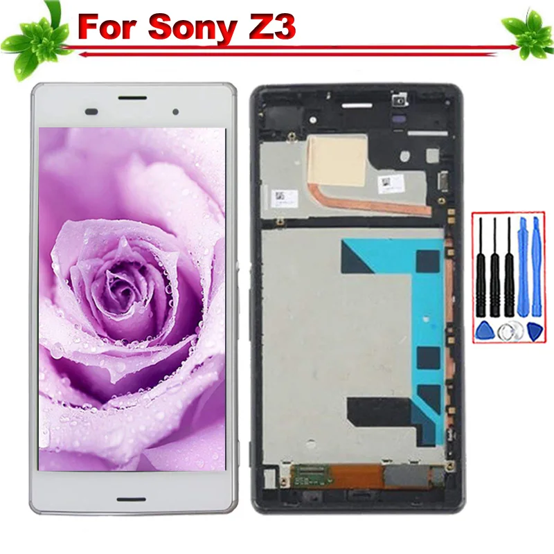 

AAA for Sony Xperia Z3 D6603 D6653 LCD Display With Frame Touch Screen Digitizer Assembly Replacement for Sony Xperia Z3 LCD