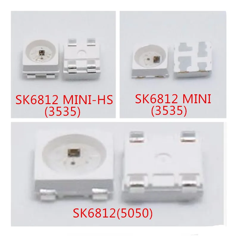Индивидуально адресуемый светодиодный чип SK6812 Mini 1500 3535 SMD RGB 50 5050 шт. цифровые