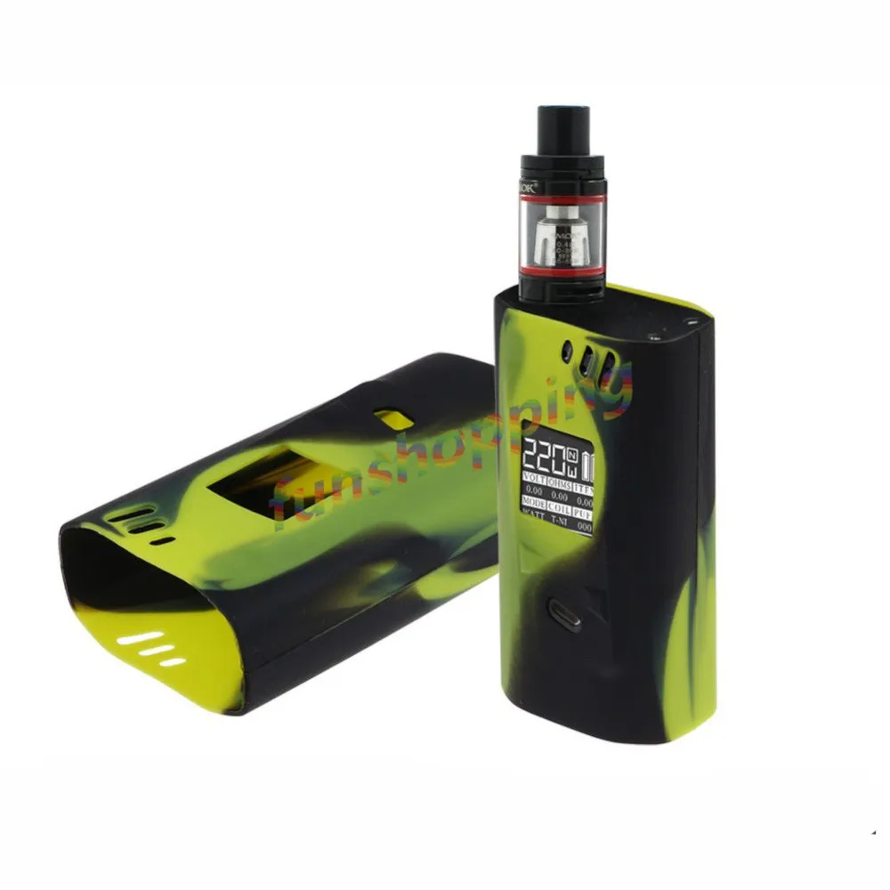 2 шт./компл. цветной случайный дизайн Smok Alien 220 W Красочный силиконовый чехол для кожи/силиконовый чехол для Smok alien 220 w Box mod