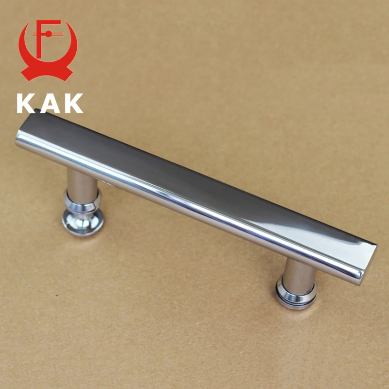 

KAK 304 Stainless Steel Shower Room Glass Door Handles 145mm Hole Pitch Glass Door Knobs Bathroom Pulls Fashion Furniture Handle