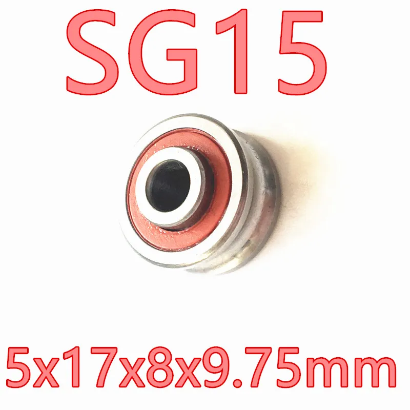 

Free shipping 10PCS SG15 SG5RS U Groove ball bearings 5x17x8x9.75mm for embroidery machine double row ABEC5