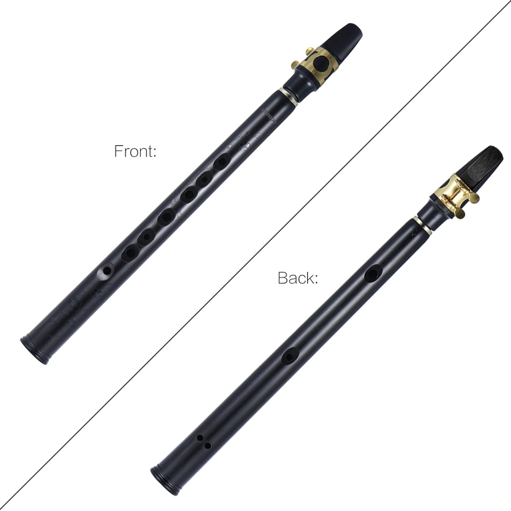 

Mini Pocket Bb Saxophone Sax ABS with Alto Mouthpieces 2pcs Reed Carrying Bag Woodwind Instrument