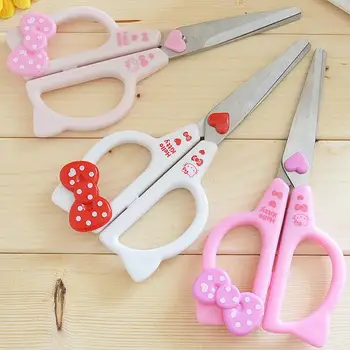 

New Arrive High Quality Scissors Hello Kitty Cartoon Bow Adorable Art Crafts Scissors Hot Sale 1pcs 9.5cm*21cm*14cm