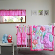 Спальный набор с одеялом, простыня для кроватки, юбка для детской кроватки, бампер для кроватки, сделано в Китае