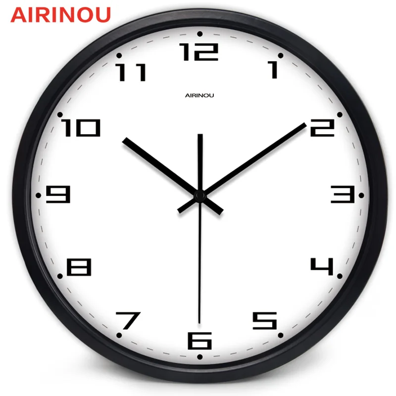 Классические настенные часы Airinou с короткими цифрами для гостиной офиса кофейни