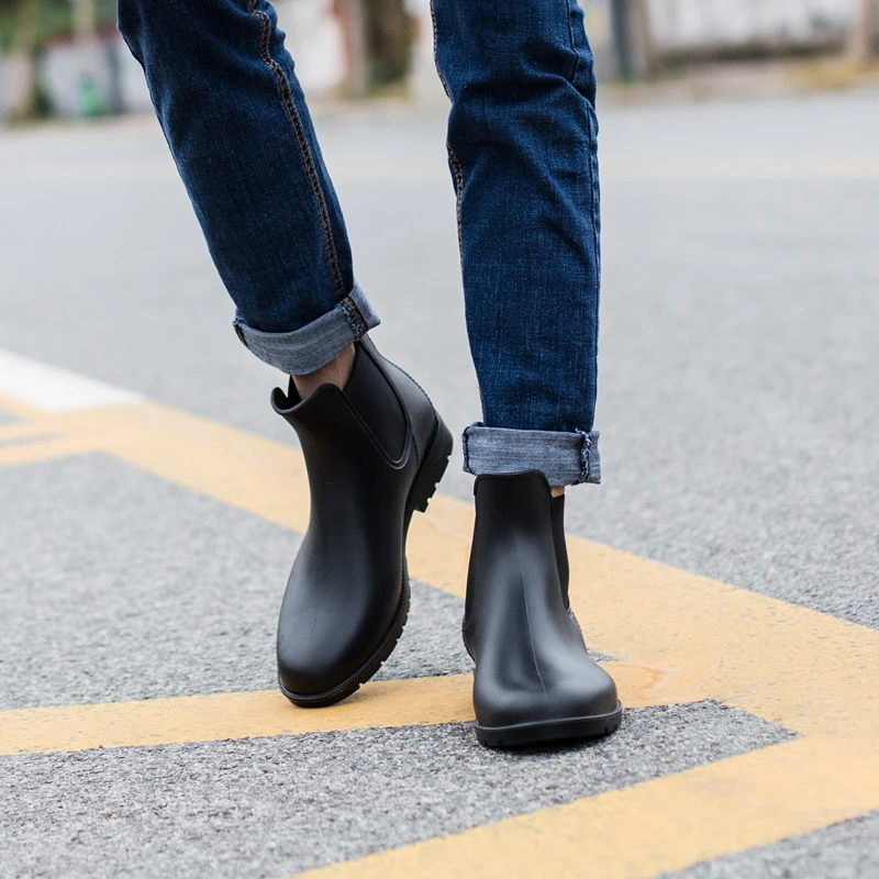 mens rubber rain boots