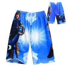 Коллекция года, летняя детская одежда, шорты для мальчиков, с героями мультфильмов, Как приручить дракона, 3 повседневные пляжные шорты для малышей