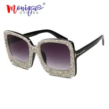Новинка, квадратные солнцезащитные очки wo для мужчин, роскошные брендовые винтажные стразы, градиентные солнцезащитные очки для мужчин, новые солнцезащитные очки для женщин oculos de sol