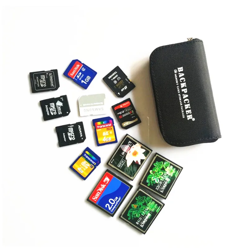 Чехол-держатель для карт памяти для CF/SD/SDHC/MS/DS 22 шт 4CF карта+ 18 SD карта