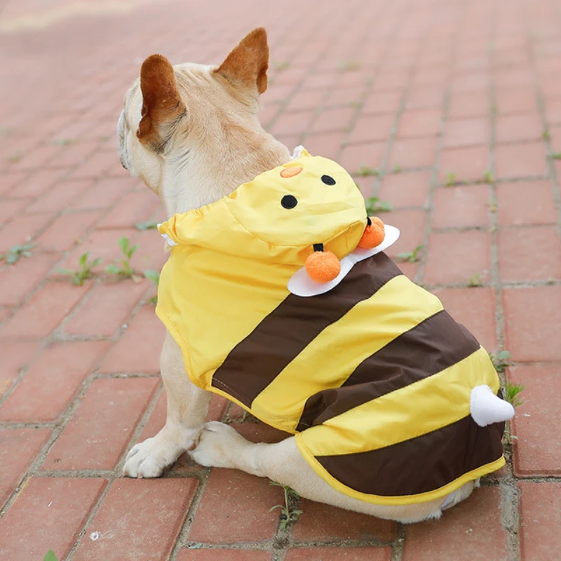 

Pet Dog Raincoat Pug French Bulldog Clothes Waterproof Clothing for Dog Pet Rain Jacket Corgi Shiba Inu Golden Retriever Costume