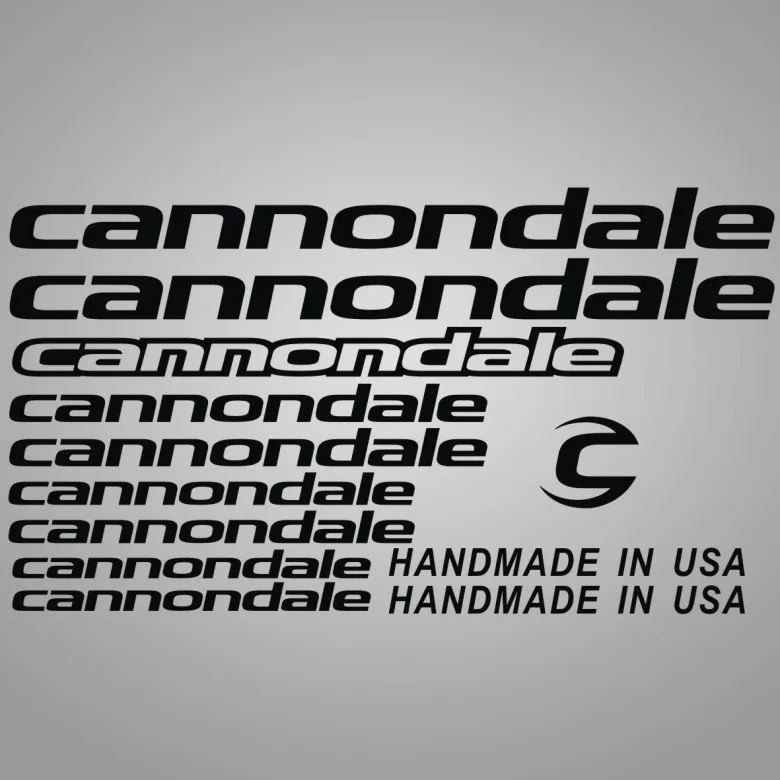 Cannondal Carbon Road Bike Deep Rim Wheel Decals Stickers Graphics Art Kit